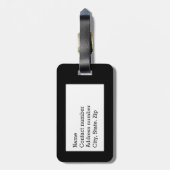 Polizei-Ehefrau-dünne blaue Linie Gepäckanhänger (Rückseite vertikal)