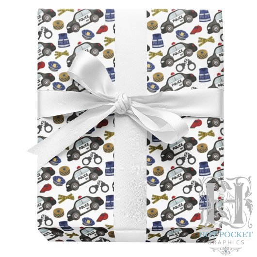 Polizei-Einwickelpapier Geschenkpapier