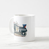 Polizei elt Auto-Polizist-Auto-Tasse rad Kaffeetasse (Vorderseite Links)