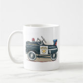 Polizei elt Auto-Polizist-Auto-Tasse rad Kaffeetasse (Links)