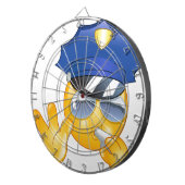 Polizei Emoji Dartscheibe (Vorderseite rechts)