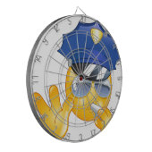 Polizei Emoji Dartscheibe (Vorderseite Links)