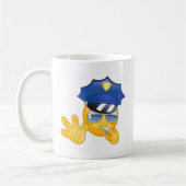 Polizei Emoji Kaffeetasse (Links)