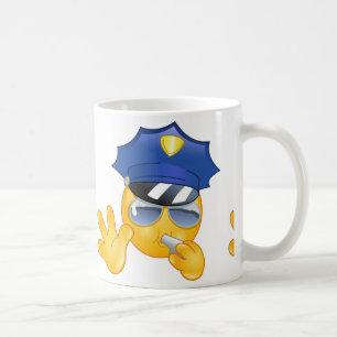 Polizei Emoji Kaffeetasse