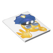 Polizei Emoji Notizblock (angewinkelt)