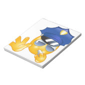 Polizei Emoji Notizblock (Rotiert)