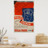 Polizei, Feuerwehr Ausstellung Vintag WPA Poster (Küche)