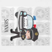 Polizei Fleecedecke (Vorderseite (Horizontal))