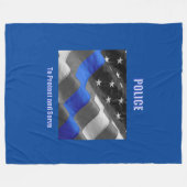 Polizei Fleecedecke (Vorderseite (Horizontal))