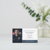 Polizei Foto Logo Visitenkarte (Stehend Vorderseite)