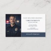 Polizei Foto Logo Visitenkarte (Vorderseite)