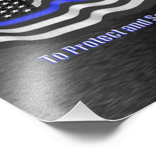 Polizei Fotodruck (Ecke)