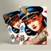 Polizei-Frau Postkarte