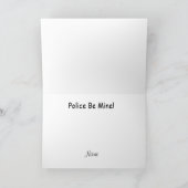 Polizei Funny Valentine's Day Card Karte (Innenseite)