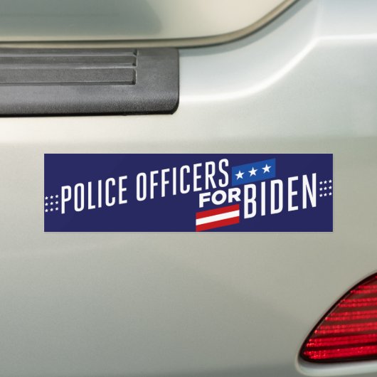 Polizei für Biden 2024 Autoaufkleber (Auf Auto)