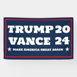 Polizei für Trump Vance-Banner 2024 Banner