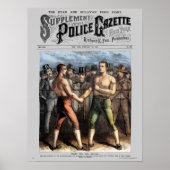 Polizei Gazette Plakat Sullivan Ryan (Farbe) (Vorne)