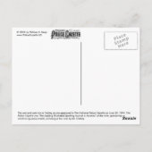 Polizei Gazette Postcard Annie Oakley Postkarte (Rückseite)