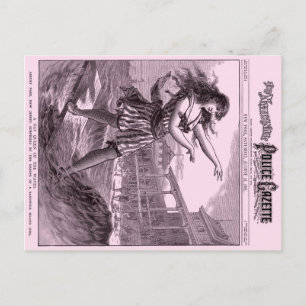 Polizei Gazette Postcard Sandwich Island Girl Postkarte