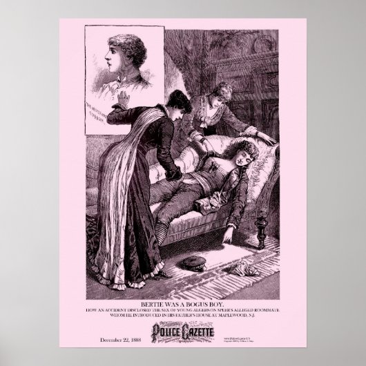 Polizei Gazette Poster Bertie (Vorne)