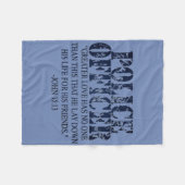 Polizei-Gebets-Decke Fleecedecke (Vorderseite (Horizontal))