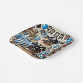 Polizei Geburtstag Pappteller (Gewinkelt)