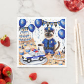 Polizei Geburtstag Serviette (Beispiel)