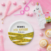 Polizei Geburtstagsparty mit nicht überqueren Pappteller (Party)