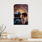 Polizei gegen Demonstranten Poster (Küche)