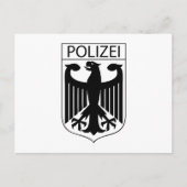 POLIZEI - Geschenke für das deutsche Polizeizeiche Postkarte (Vorderseite)