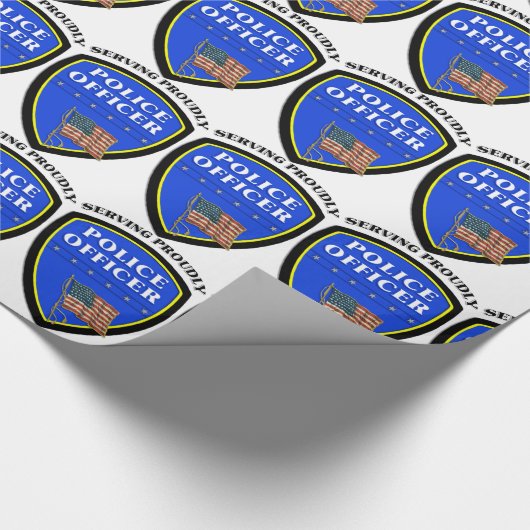 Polizei Geschenkpapier (Ecke)
