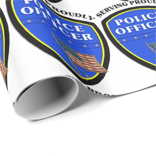 Polizei Geschenkpapier (Rolleneckpunkt)