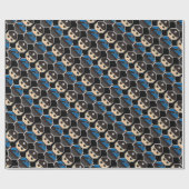 Polizei Geschenkpapier (Flach)