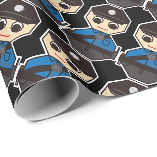 Polizei Geschenkpapier (Rolleneckpunkt)