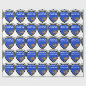 Polizei Geschenkpapier (Flach)