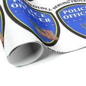 Polizei Geschenkpapier (Rolleneckpunkt)