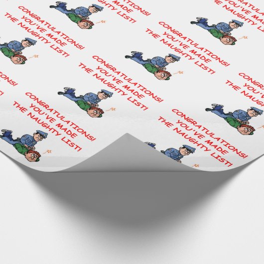 Polizei Geschenkpapier (Ecke)