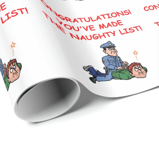 Polizei Geschenkpapier (Rolleneckpunkt)