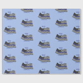 Polizei Geschenkpapier (Flach)