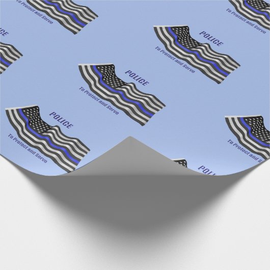 Polizei Geschenkpapier (Ecke)