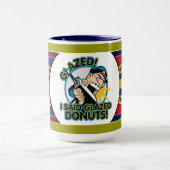 Polizei glasig-glänzende Schaumgummiringe Tasse (Zentrum)