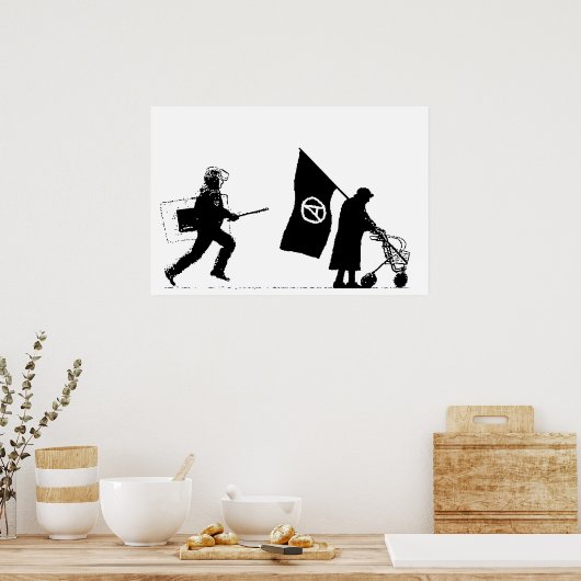 Polizei & Granny Poster (Küche)