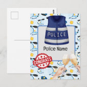 Polizei Gratulation Postkarte (Vorne/Hinten)