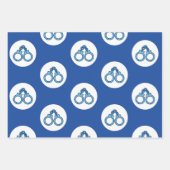 Polizei Handschellen Geschenkverpackungspapier Geschenkpapier Set (Vorderseite)