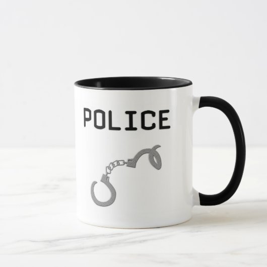 Polizei-Handschellen Tasse (Rechts)