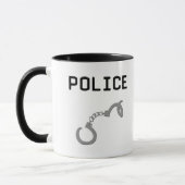 Polizei-Handschellen Tasse (Links)