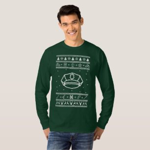 Polizei-hässliches Weihnachtsstrickjacke-Shirt T-Shirt