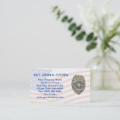 Polizei-Hilfssheriff-Gesetzesvollstreckungkarte Visitenkarte (Stehend Vorderseite)