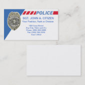 Polizei-Hilfssheriff-Gesetzesvollstreckungkarte Visitenkarte (Vorne/Hinten)