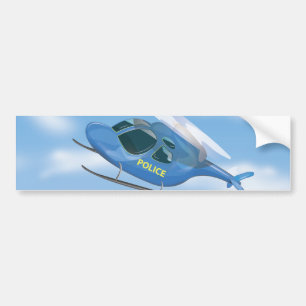 Polizei-Hubschrauber Autoaufkleber